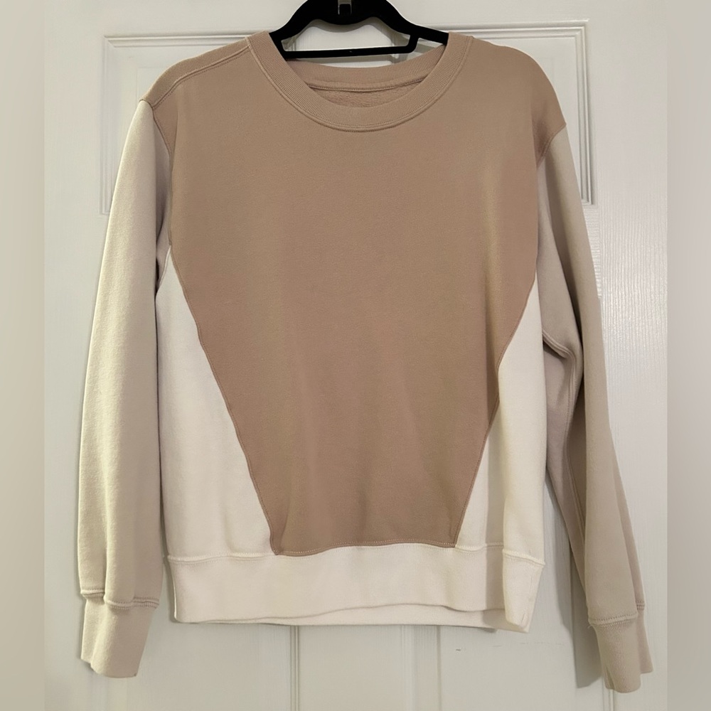 Color block crewneck